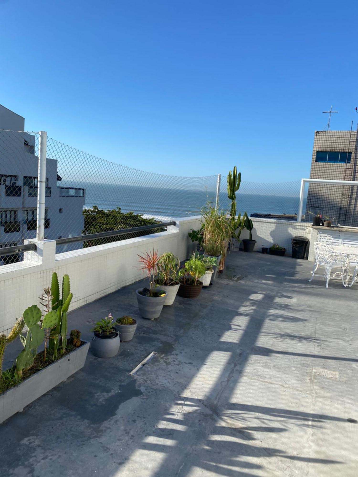 Cobertura Com Area Externa Com Vista Para O Mar Na Melhor Praia Do Guaruja Tombo Exteriér fotografie